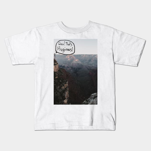 Wow! That's Huginous Kids T-Shirt by mcclubbin